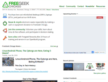 Tablet Screenshot of freegeekchicago.org